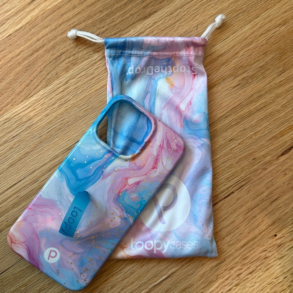 Loopy Case IPhone 15 Pro Max Cotton Candy Swirl Case